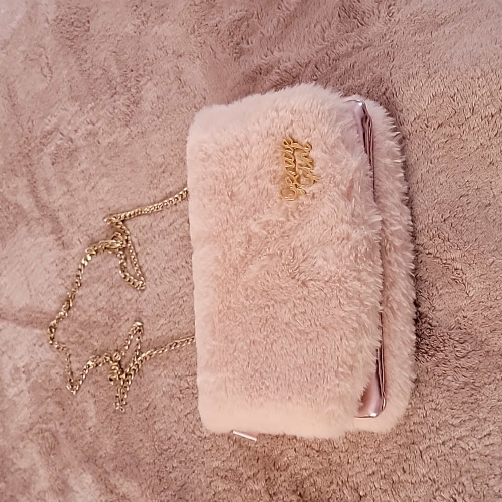Onespo Small Fuzzy Chain Purse
